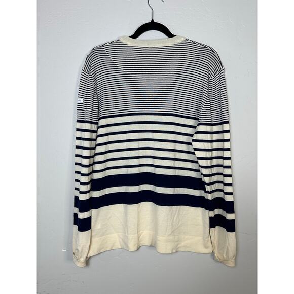 Norse Projects Striped Extra Fine Merino Wool Made in Italy Sweater size Large - Picture 2 of 7